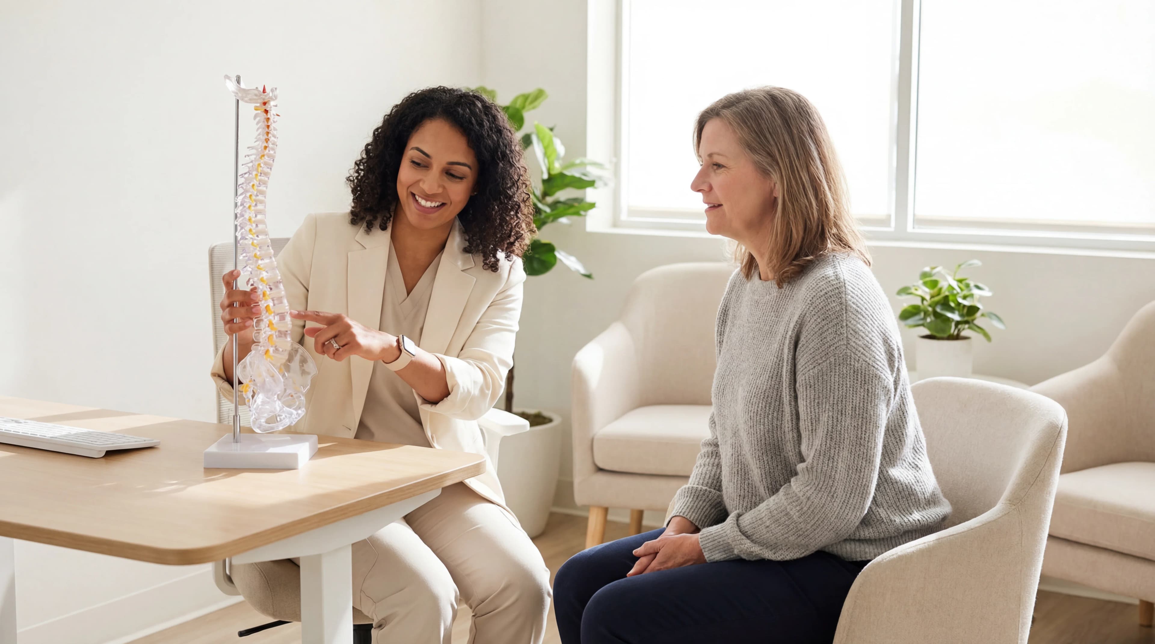 Wirbelsäulenspezialist in der Beratung